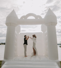 Crossover Wedding White Bounce House