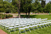 Image of White Plastic Folding Chairs