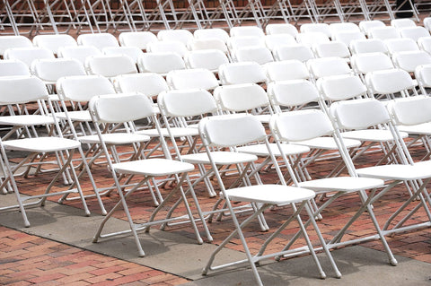 Red Plastic Folding Chairs
