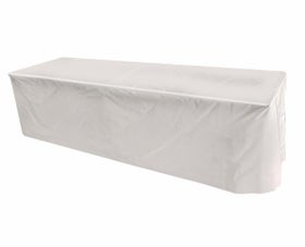 Vinyl 8' Banquet Table Cover, Solid White