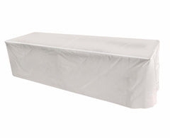Vinyl 8' Banquet Table Cover, Solid White