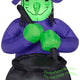4' Gemmy Airblown Inflatable Halloween Witch with Cauldron Scene