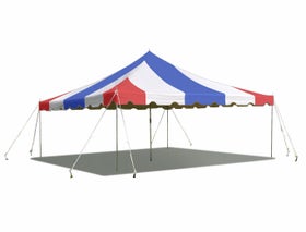 15' x 15' Weekender Standard Canopy Pole Tent - Red White and Blue