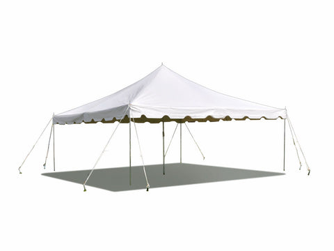 15' x 15' Weekender Standard Canopy Pole Tent - White