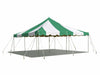 Image of 20' x 20' Weekender Standard Canopy Pole Tent - Green & White