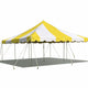 20' x 20' Weekender Standard Canopy Pole Tent - Yellow & White