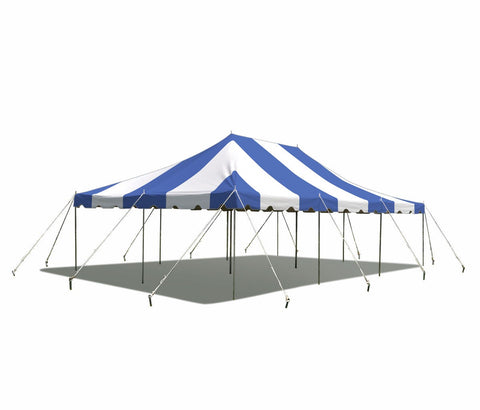 20' x 30' Blue Weekender Standard Canopy Pole Tent by Party Tents