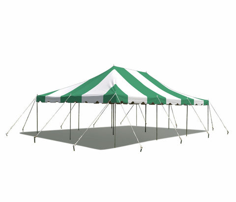 20' x 30' Green Weekender Standard Canopy Pole Tent by Party Tents