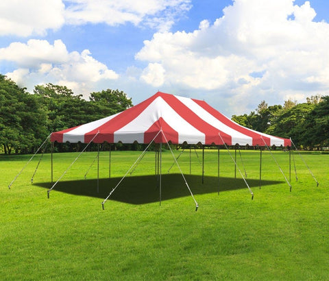 20' x 30' Weekender Standard Canopy Pole Tent - Red