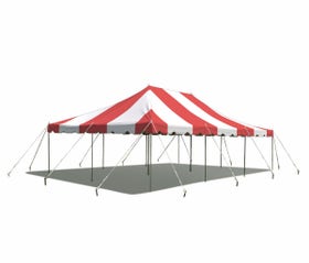 20' x 30' Weekender Standard Canopy Pole Tent - Red