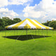 20' x 30' Weekender Standard Canopy Pole Tent - Yellow