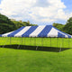20' x 40' Weekender Standard Canopy Pole Tent - Blue/White