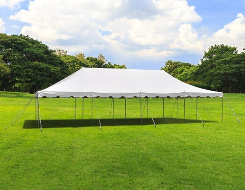 20' x 40' Weekender Standard Canopy Pole Tent - White