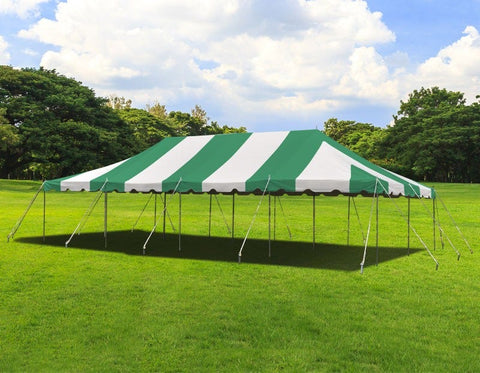 20' x 40' Weekender Standard Canopy Pole Tent - Green