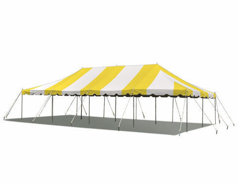 20' x 40' Yellow Weekender Standard Canopy Pole Tent by POGO