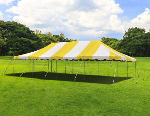 20' x 40' Weekender Standard Canopy Pole Tent - Yellow