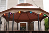Image of 6 Globe Light Set - Mixed Colors with White Curly Cord