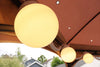Image of 8 Globe Light Set - White with White Curly Cord
