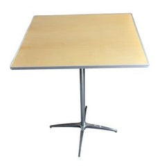 30" Square Adjustable Height Cocktail Bistro Table