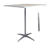 Image of 30" Square Adjustable Height Cocktail Bistro Table