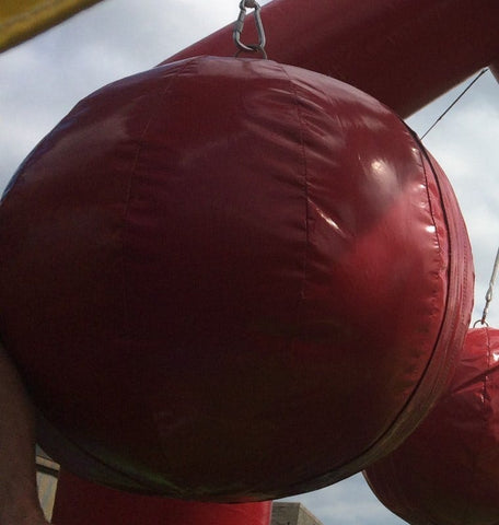 Red Wrecking Ball with Handle for Interactive Inflatables