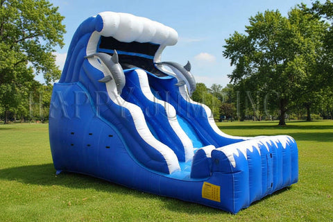 18 Foot Double Drop Wet Dry Slide - WS4121