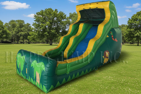 18 Foot Tropical Double Drop Wet Dry Slide - WS4124