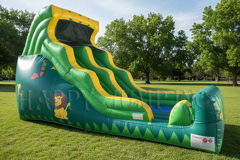 18 Foot Tropical Double Drop Wet Dry Slide - WS4124