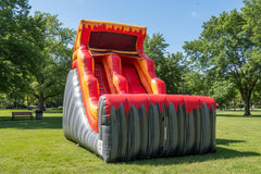 Lava Rush (18' Double Drop Wet & Dry) by Happy Jump