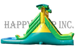 14'H Water Slide - Tropical by Happy Jump