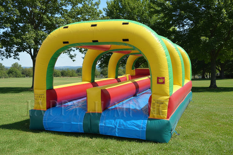 Double Lane Inflatable Slip Slide | Commercial Inflatable Water Slide - WS4302