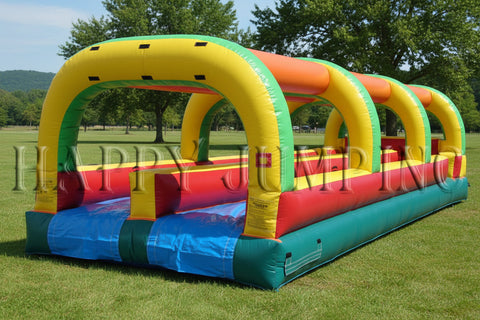 Double Lane Inflatable Slip Slide | Commercial Inflatable Water Slide - WS4302