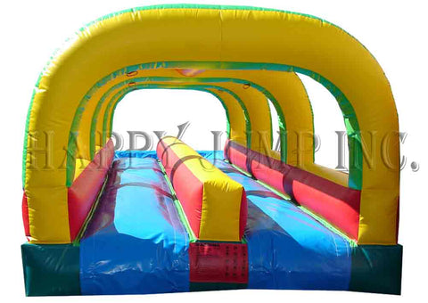 Double Lane Slip Slide with Pool | Commercial Inflatable Water Slide - WS4303