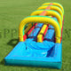 Double Lane Slip Slide with Pool | Commercial Inflatable Water Slide - WS4303