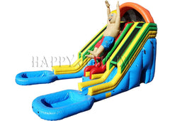 Raging Rapids 22' Water Slide W/ Character by Happy Jump