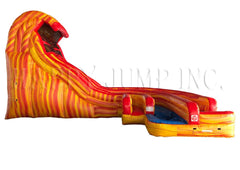 19'H Aqua Flame Water Slide by Happy Jump