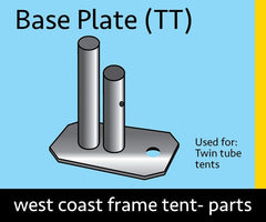 Base Plate Foot for West Coast Frame Tents, Twin Tube