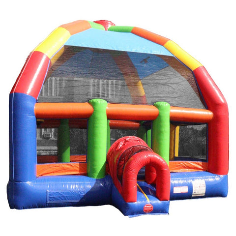 22' x 22' Big Bubba Giant Rainbow Bounce House with Blower