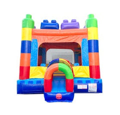 Building Block Commercial Bounce House with Blower