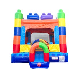 Building Block Commercial Bounce House with Blower