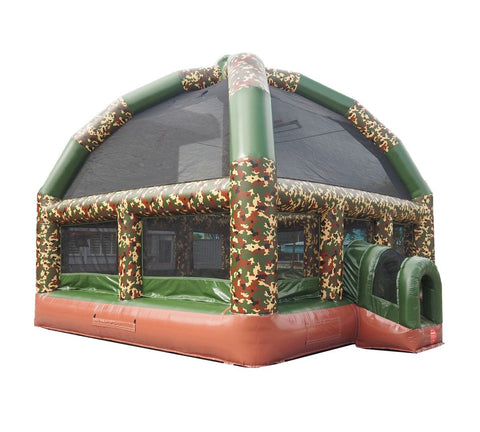 Big Bubba 22' x 22' Giant Camo Bounce House with Blower