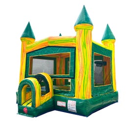 Green Marble Modular Bounce House with Blower