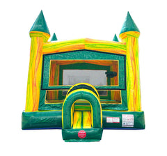 Green Marble Modular Bounce House with Blower