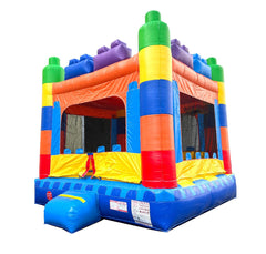 Rental Lite Building Block Bounce House with Blower