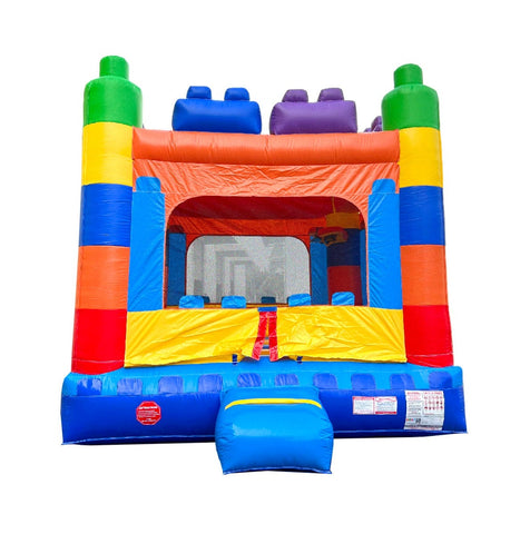 Rental Lite Building Block Bounce House with Blower