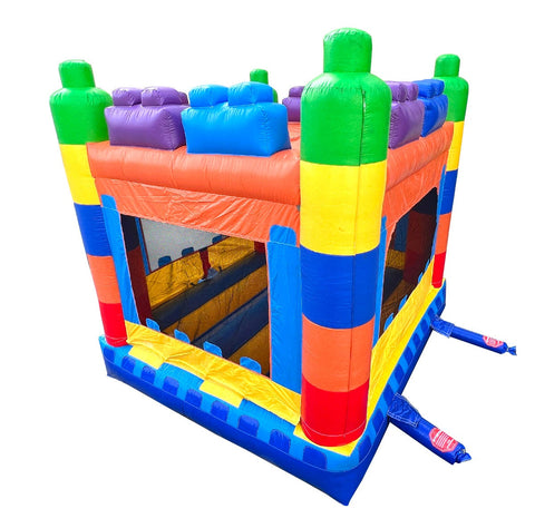 Rental Lite Building Block Bounce House with Blower