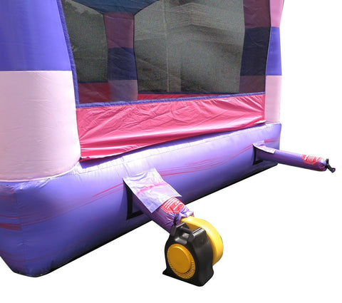 Rental Lite Deluxe Pink Inflatable Bounce House with Blower