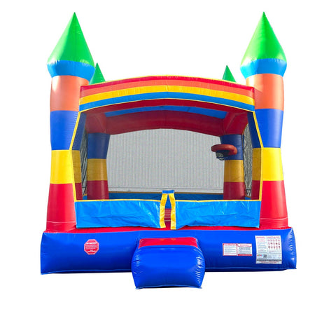 Rental Lite Deluxe Rainbow Bounce House with Blower