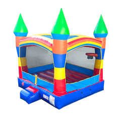 Rental Lite Deluxe Rainbow Bounce House with Blower