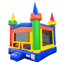 Rental Lite Rainbow Modular Bounce House with Blower